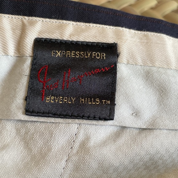 VINTAGE FRED HAYMAN BEVERLY HILLS MENS TROUSERS 34x30🖤 - Picture 3 of 4